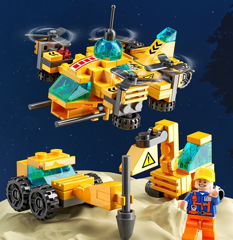 レゴ ブロック ヘリコプター キット LEGO　互換品(ゆうパケ)_画像1