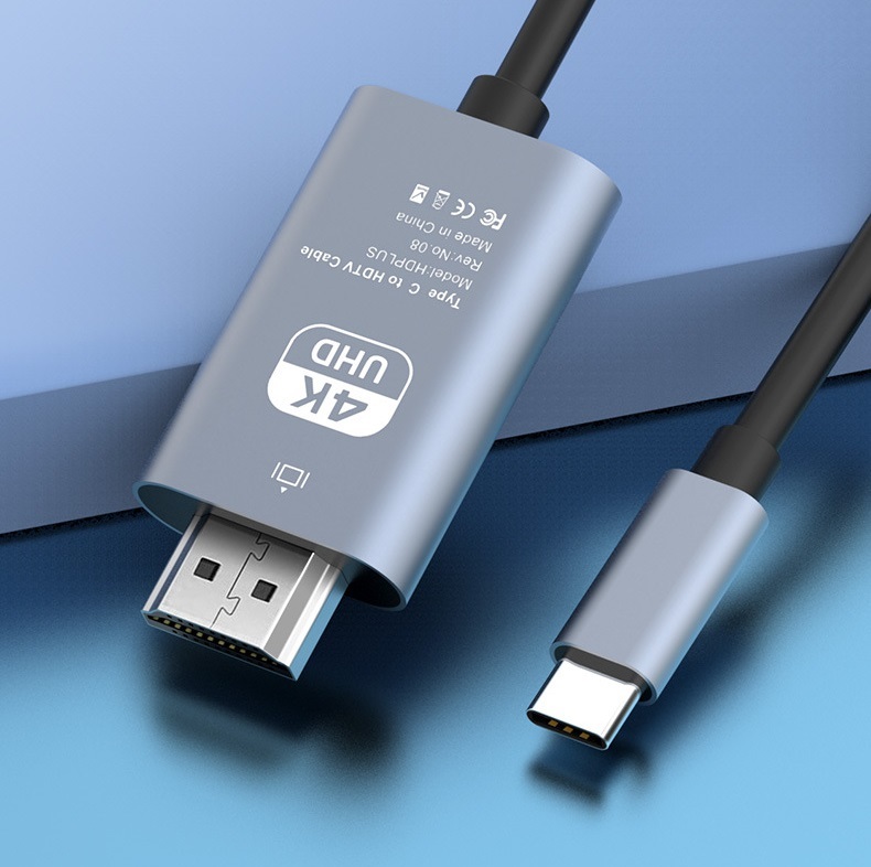 USB Type-C HDMI 変換 アダプタ ケーブル 2m(ゆうパケ)_画像9