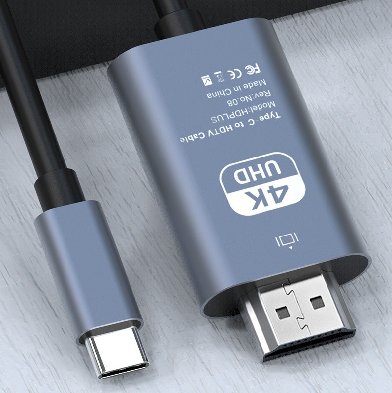 USB Type-C HDMI 変換 アダプタ ケーブル 2mの画像4