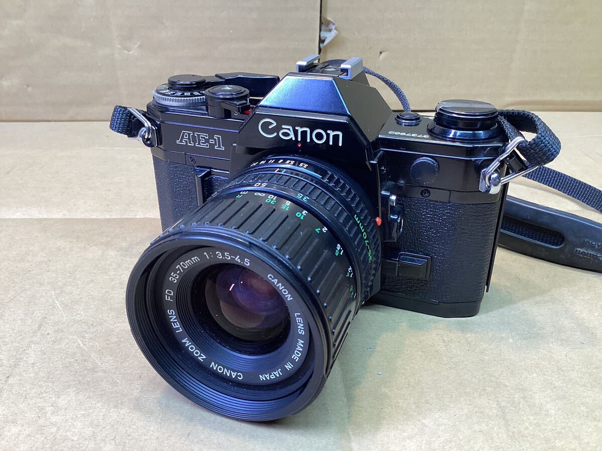 Canon キャノン AE-1 フィルムカメラ ブラック 一眼レフカメラ_画像1