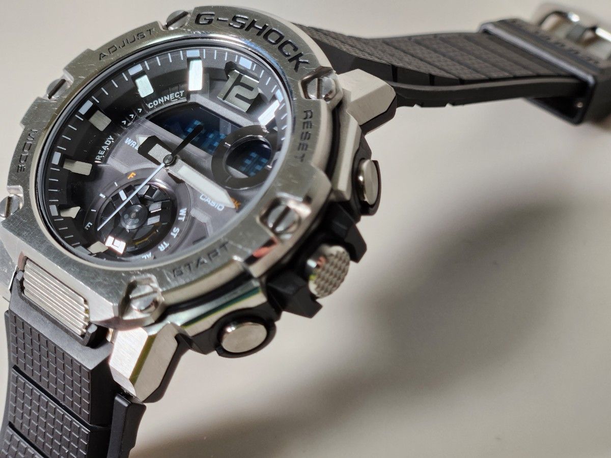 CASIO G-SHOCK Gスチール GST-B300 カーボン Bluetooth G-STEEL メンズ タフソーラー