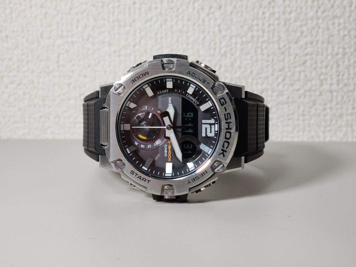 CASIO G-SHOCK Gスチール GST-B300 カーボン Bluetooth G-STEEL メンズ タフソーラー