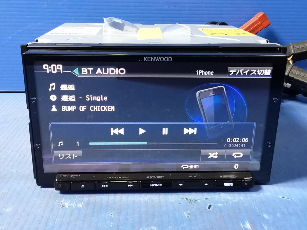 ケンウッド　彩速ナビ　MDV-Z701　フルセグ/CD/DVD/SD/USB/Bluetooth/HDMI/Wi-Fi　動作確認OK　　　0425-1_Bluetooth接続・再生OK