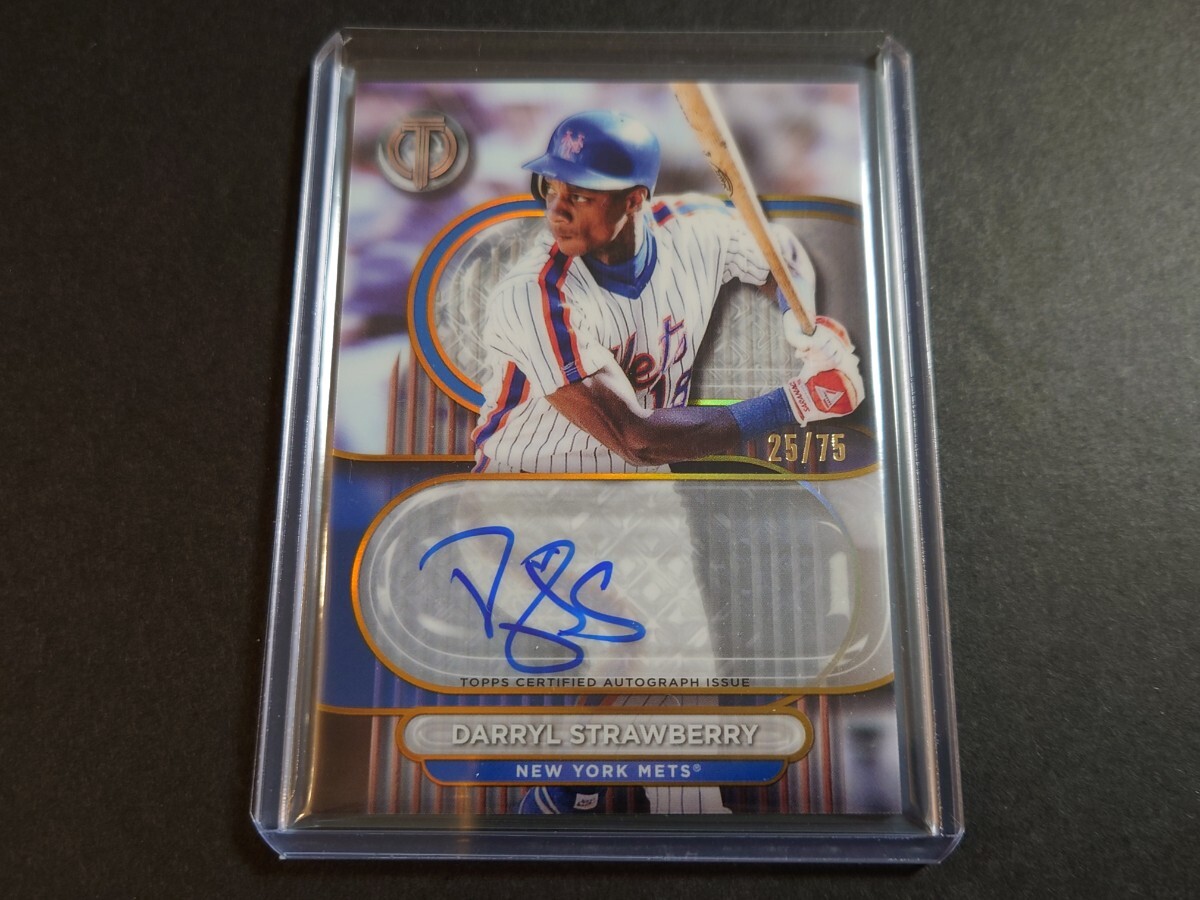 【2024 Topps Tribute Baseball】DARRYL STRAWBERRY (NEW YORK METS) 75枚限定直筆サインの画像1