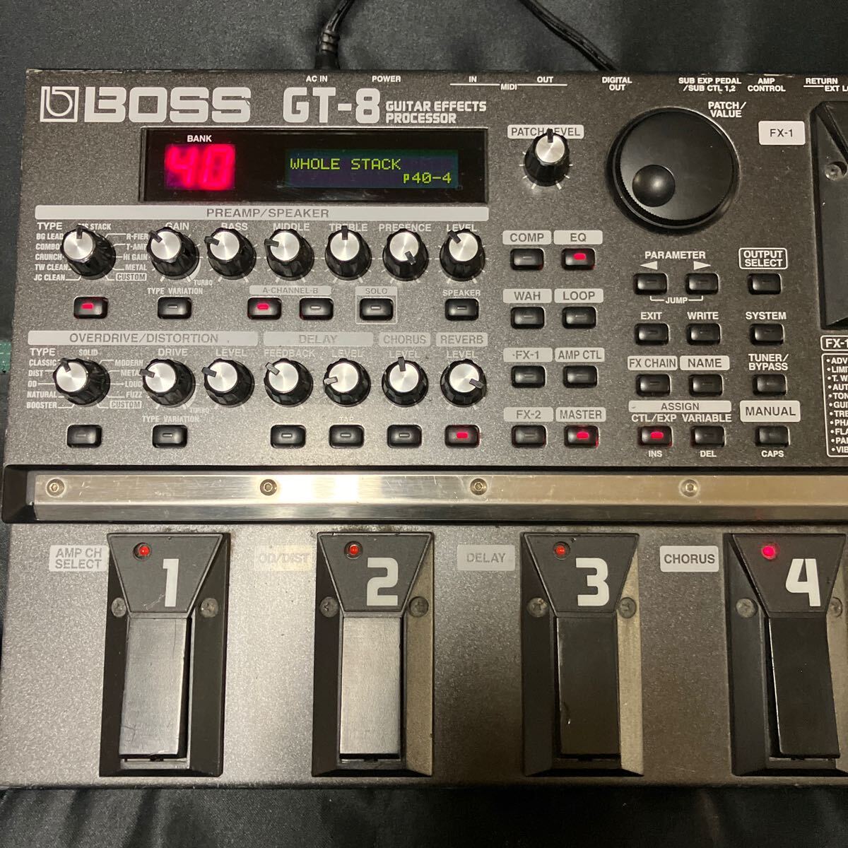 BOSS GT-8 エフェクター GUITAR EFFECTS PROCESSORの画像2