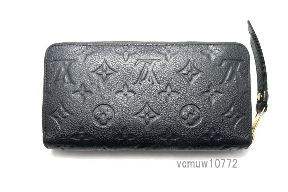 近年モデル希少美中古■LOUIS VUITTON モノグラムアンプラント レザー ラウンドファスナー 長財布 ルイヴィトン■0328hsB2602-Oの画像2