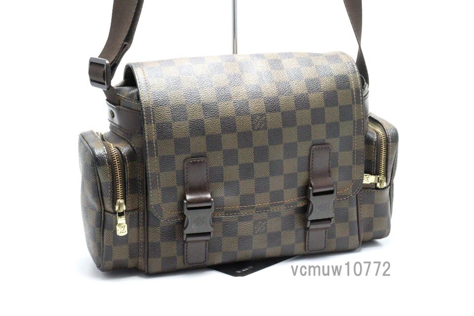 希少美中古■LOUIS VUITTON ダミエ リポーターメルヴィール レザー ショルダーバッグ ルイヴィトン■0328cg064276_画像4