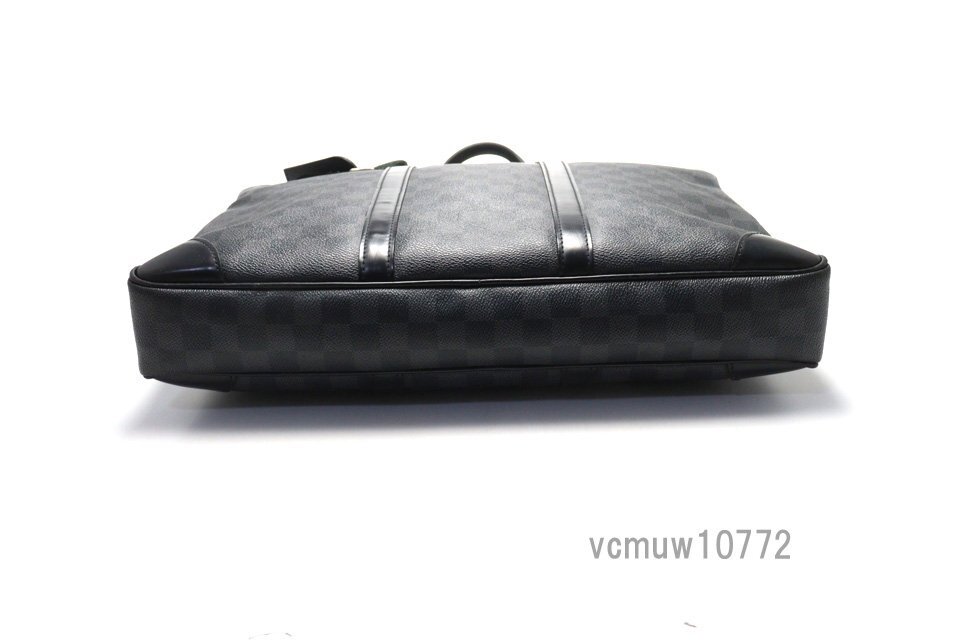 近年モデル希少美中古■LOUIS VUITTON ダミエグラフィット PDV レザー ビジネスバッグ ブリーフケース ルイヴィトン■0404da705267の画像3