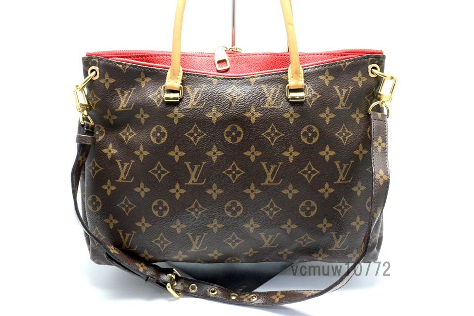 近年モデル希少美中古■LOUIS VUITTON モノグラム パラス レザー 2way ハンドバッグ ルイヴィトン■0404tu776-10_画像2