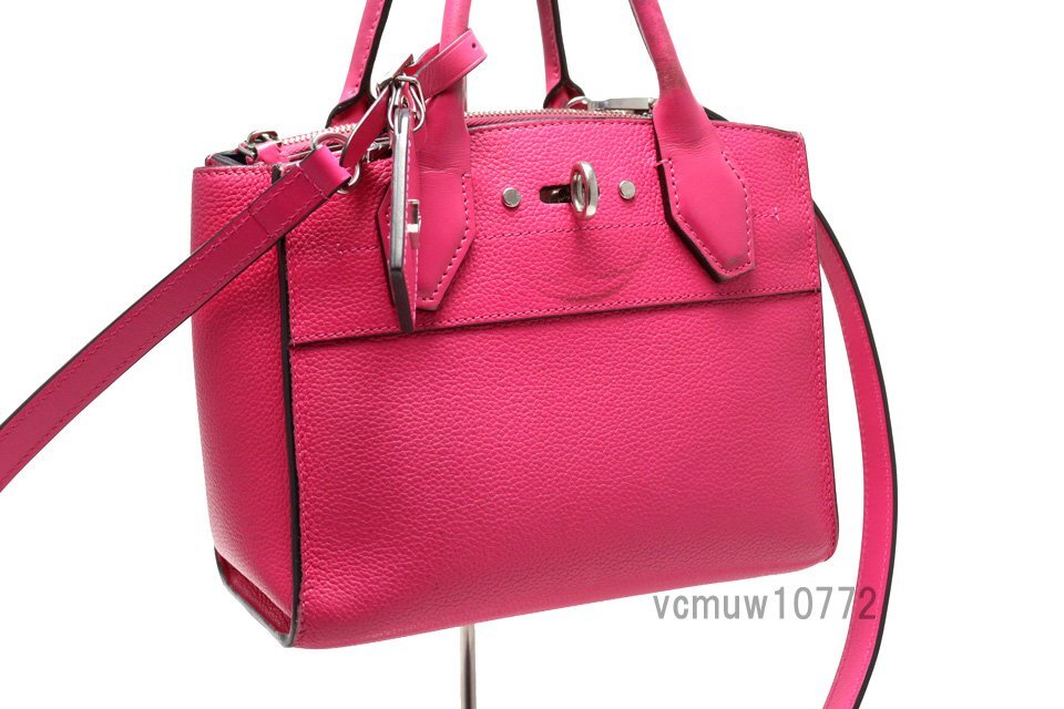 近年モデル希少美中古■LOUIS VUITTON シティスティーマーMINI レザー 2way ハンドバッグ ルイヴィトン■0411scB2740-Oの画像4