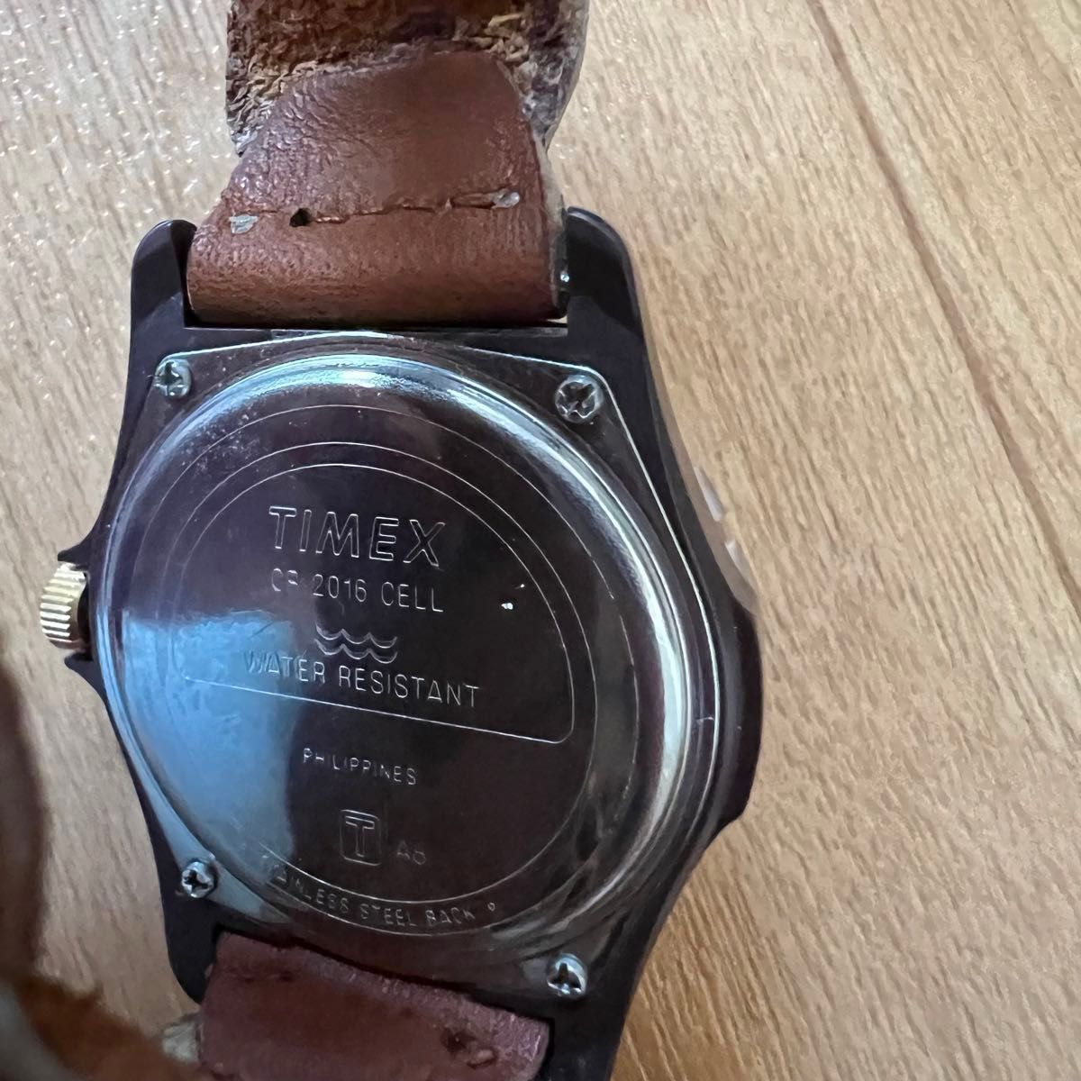 TIMEX タイメックス　サファリ　本革レザー腕時計　新品　ヴィンテージ　メンズ