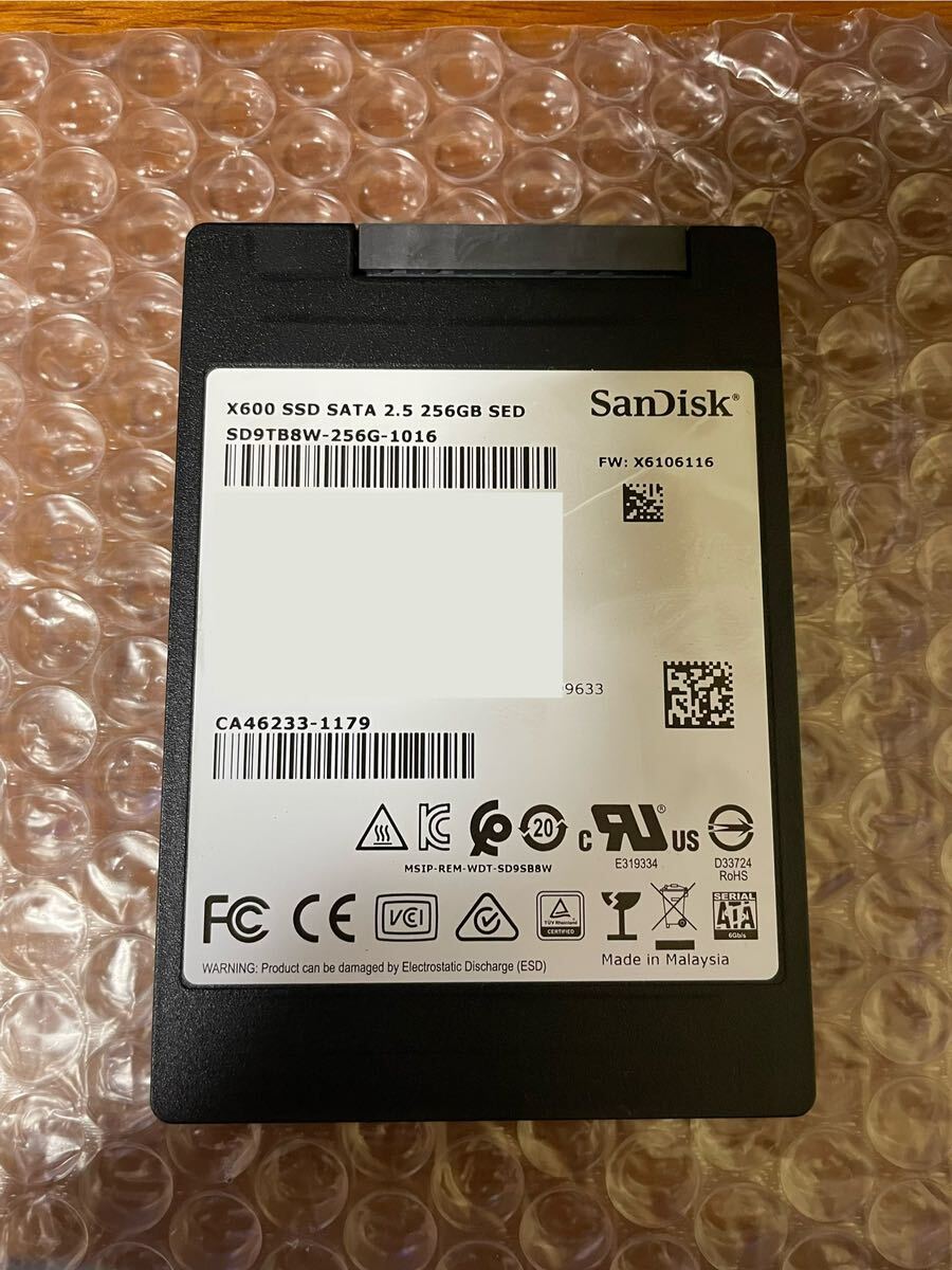 SanDisk　SSD 256GB【動作確認済み】_画像1