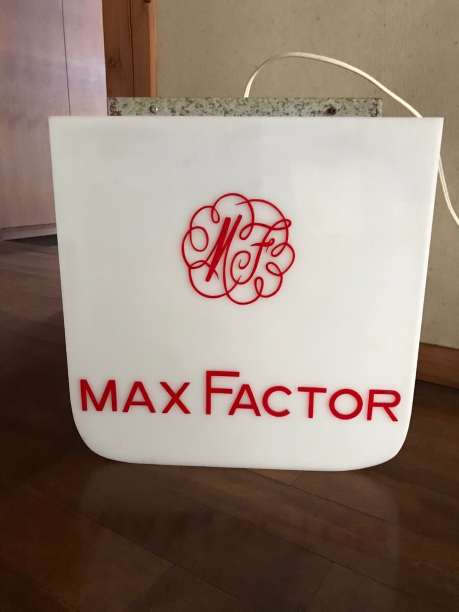 MAXFACTOR　電飾看板　レトロ　インテリア　マックス・ファクター_画像4
