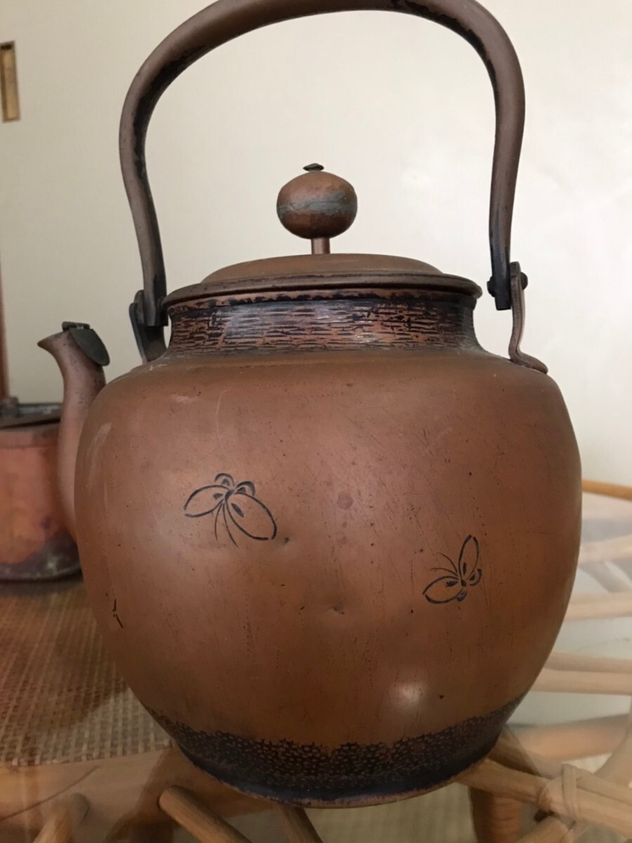 茶道具　銅瓶　茶釜　やかん　骨董品　_画像3