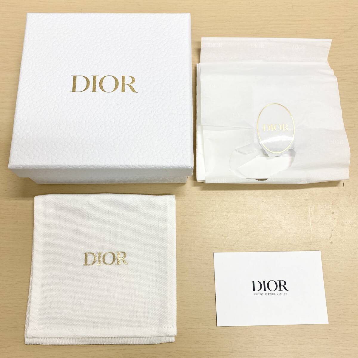 【未使用・保管品】ChristianDior クリスチャンディオール CDロゴ ラインストーン ネックレス シルバーカラー ブランド アクセサリーの画像2