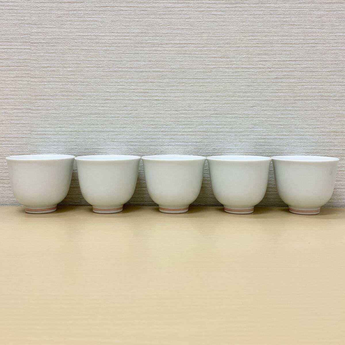 【未使用】 六歌仙 茶托付茶碗 5客 箱付 茶器 茶具 コレクション 食器 湯飲み 和食器 インテリア 深川製磁 保管品