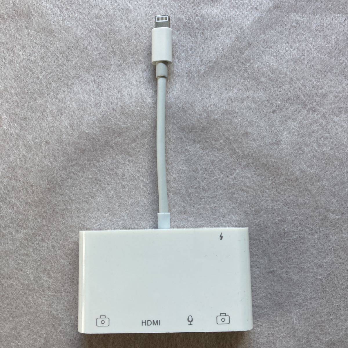 iPhone HDMI 変換デジタル Adapter Lightning to OTG Audio Digital AVアダプタ iPad 簡単接続 1080P コンパクト ホワイト 5in1の画像6
