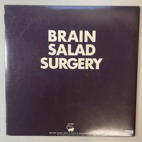 37357★美盤【日本盤】 Emerson Lake & Palmer / Brain Salad Surgery ※帯付き・ポスター付属_画像3