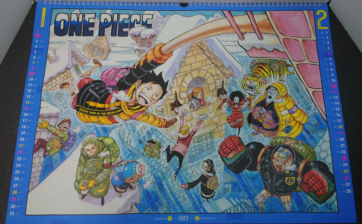 『ONE PIECE』コミックカレンダー（大判）2023　A2サイズ