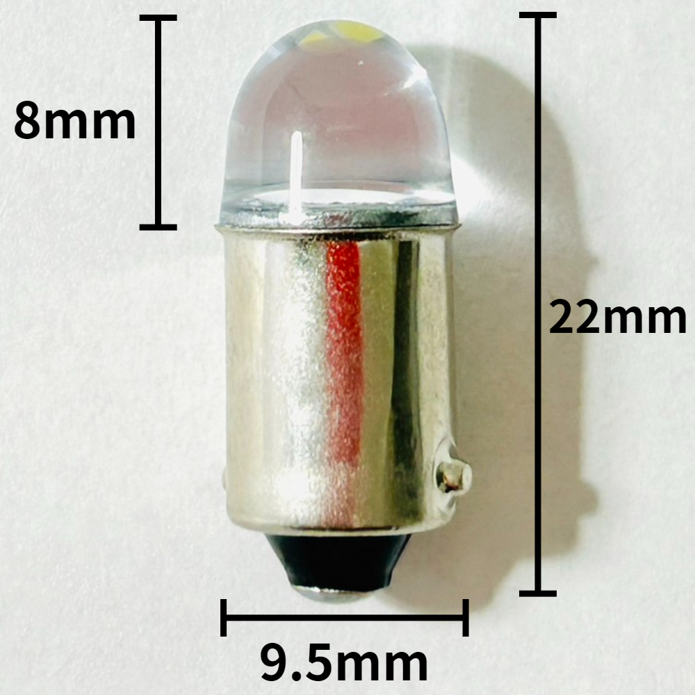 AmeCanJapan 24V トラック用品 角マーカー用 BA9s led G14 1w 箱マーカー デコトラ トラック 水姫（ミズキ）バルブ ホワイト 4個セット