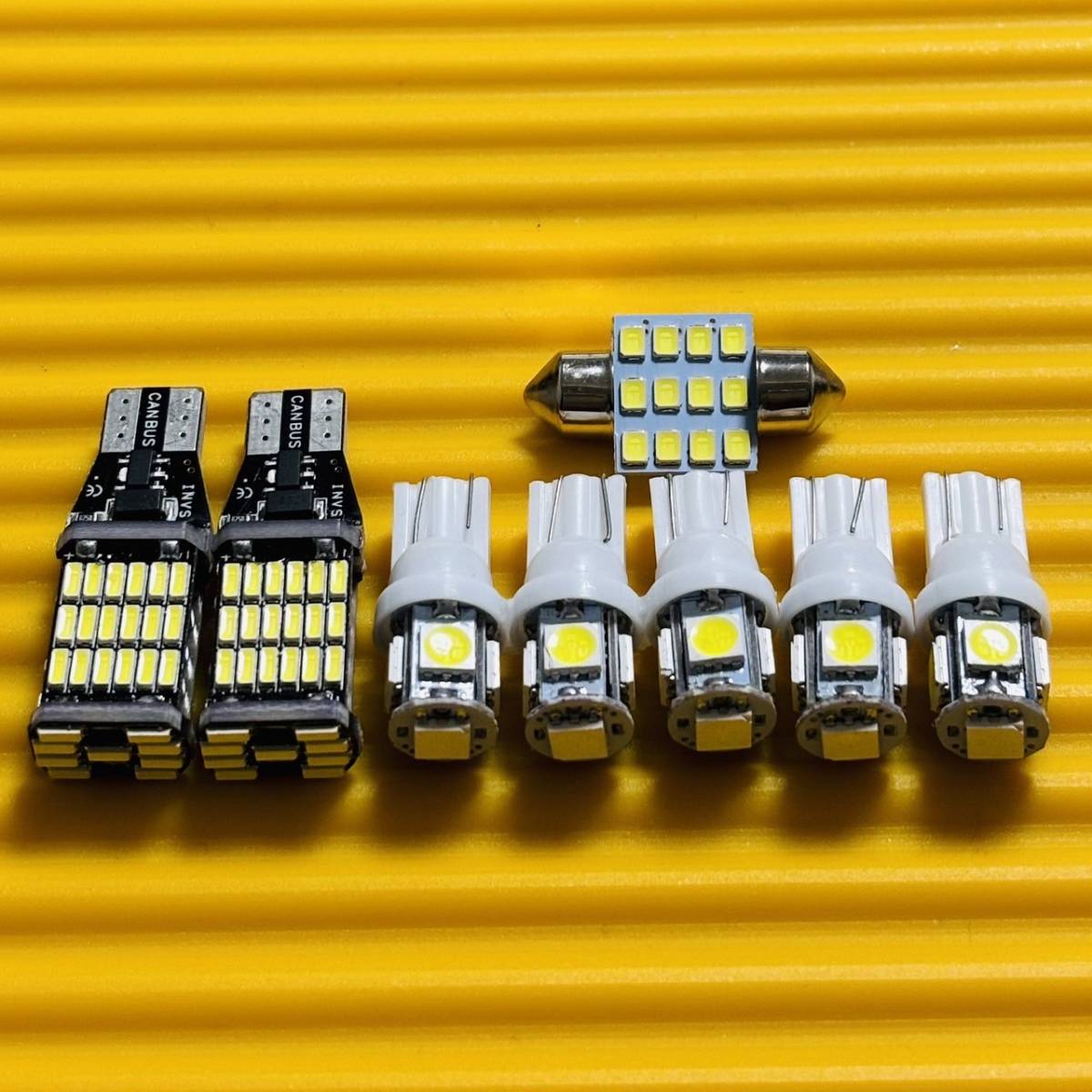 お買い得◇ヤリスクロス MXPB MXPJ ルームランプ バックランプ ナンバー灯 T10 LED 8個セット ホワイト トヨタ_画像1