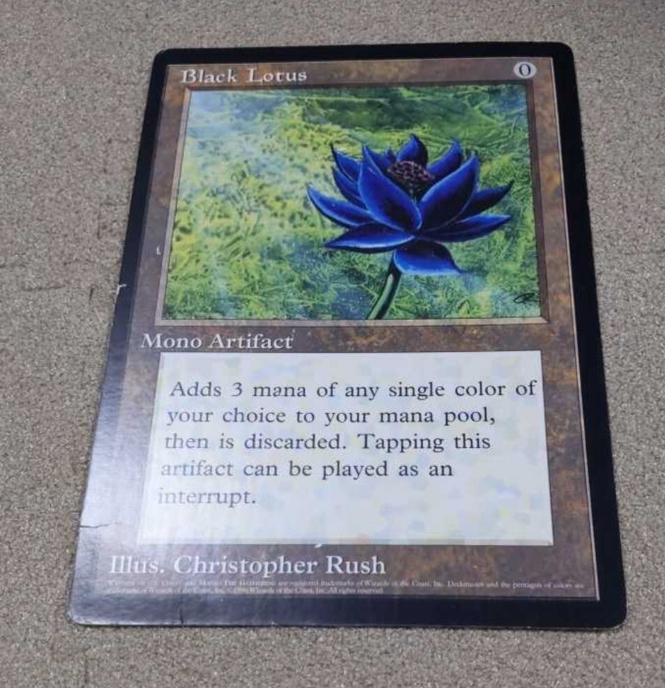 マジックザギャザリング　ブラックロータス　大判カード　MTG Black Lotus _画像1