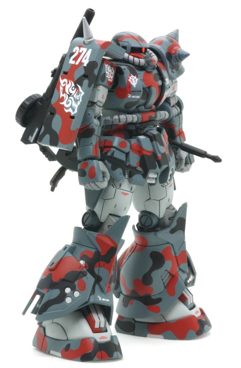  プレミアムバンダイ限定 HG 1/144 MS-06GD ZAKU 高機動型ザク 地上用（ダナン機）小改修＆カスタムペイントの画像3