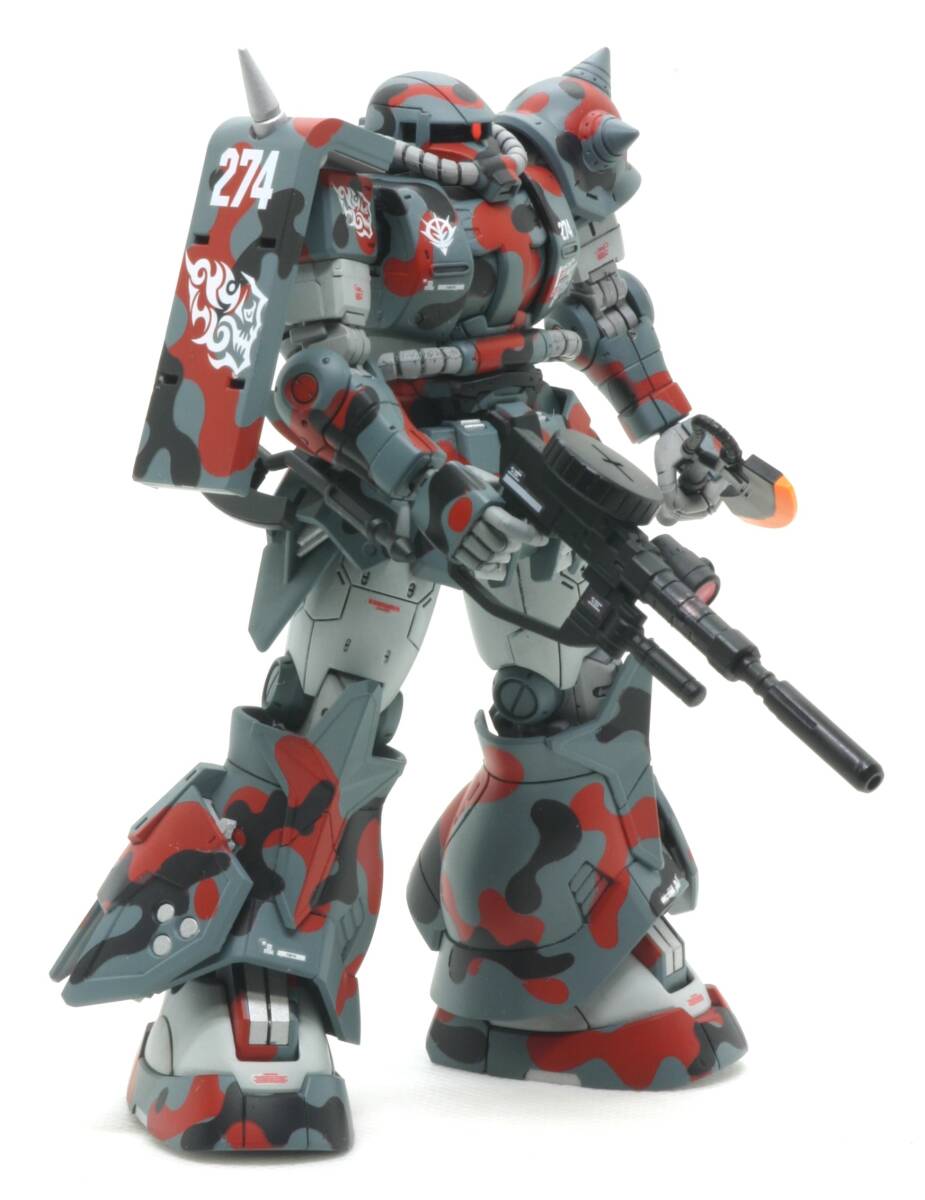  プレミアムバンダイ限定 HG 1/144 MS-06GD ZAKU 高機動型ザク 地上用（ダナン機）小改修＆カスタムペイントの画像8