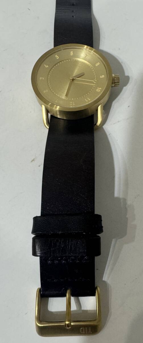 TID Watches ティッド ウォッチ メンズ 左リューズ クオーツ腕時計 ジャンクの画像3
