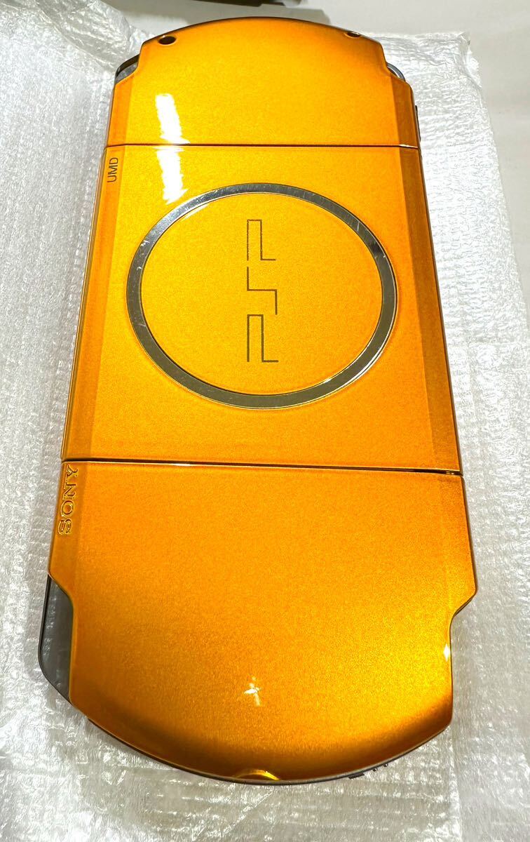 新古品 SONY PSP 3000 BY BRGHT YELLOW PlayStation Portable ソニー プレイステーションポータブル ブライト イエロー 動作確認済みの画像3