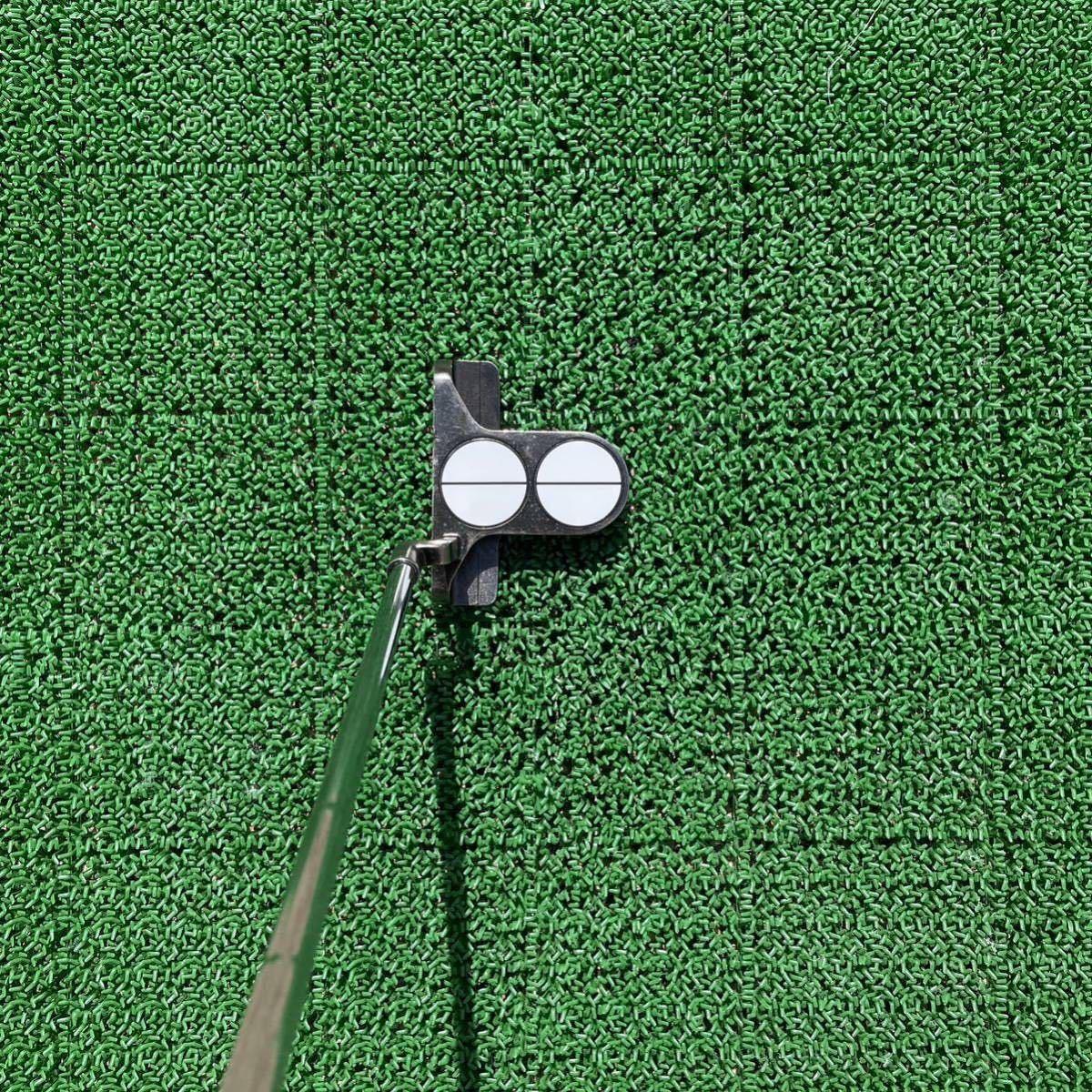 [単線]オデッセイ2ball ターゲットラインシール（38mm用)ゴルフパター (透明PET.防水シール)_画像3