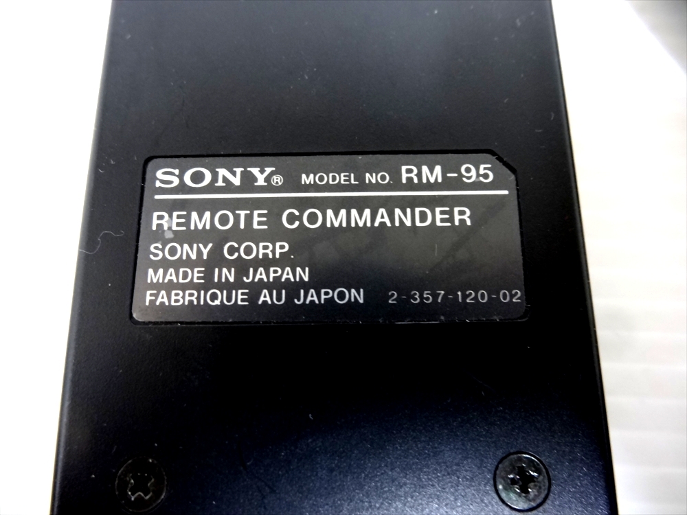 SONY リモートコマンダー RM-95 動作未確認 ジャンク扱いの画像6