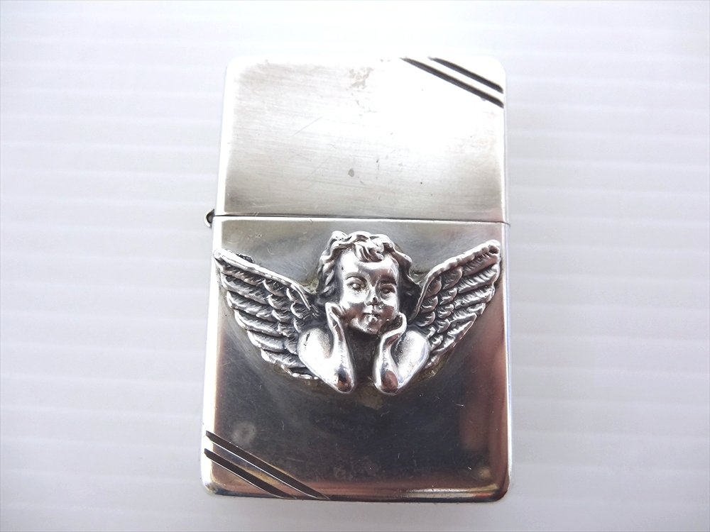 ZIPPO ジッポ ライター 2005年 STERLING SILVER スターリング シルバー　エンジェル 天使　MADE IN USA_画像1