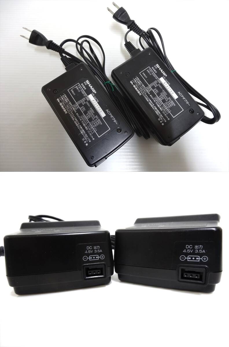 SHARP ACアダプター 充電器 VR-AA75 1個/VR-AA76 2個・バッテリーパック VR-BH12 3個 まとめて　_画像3