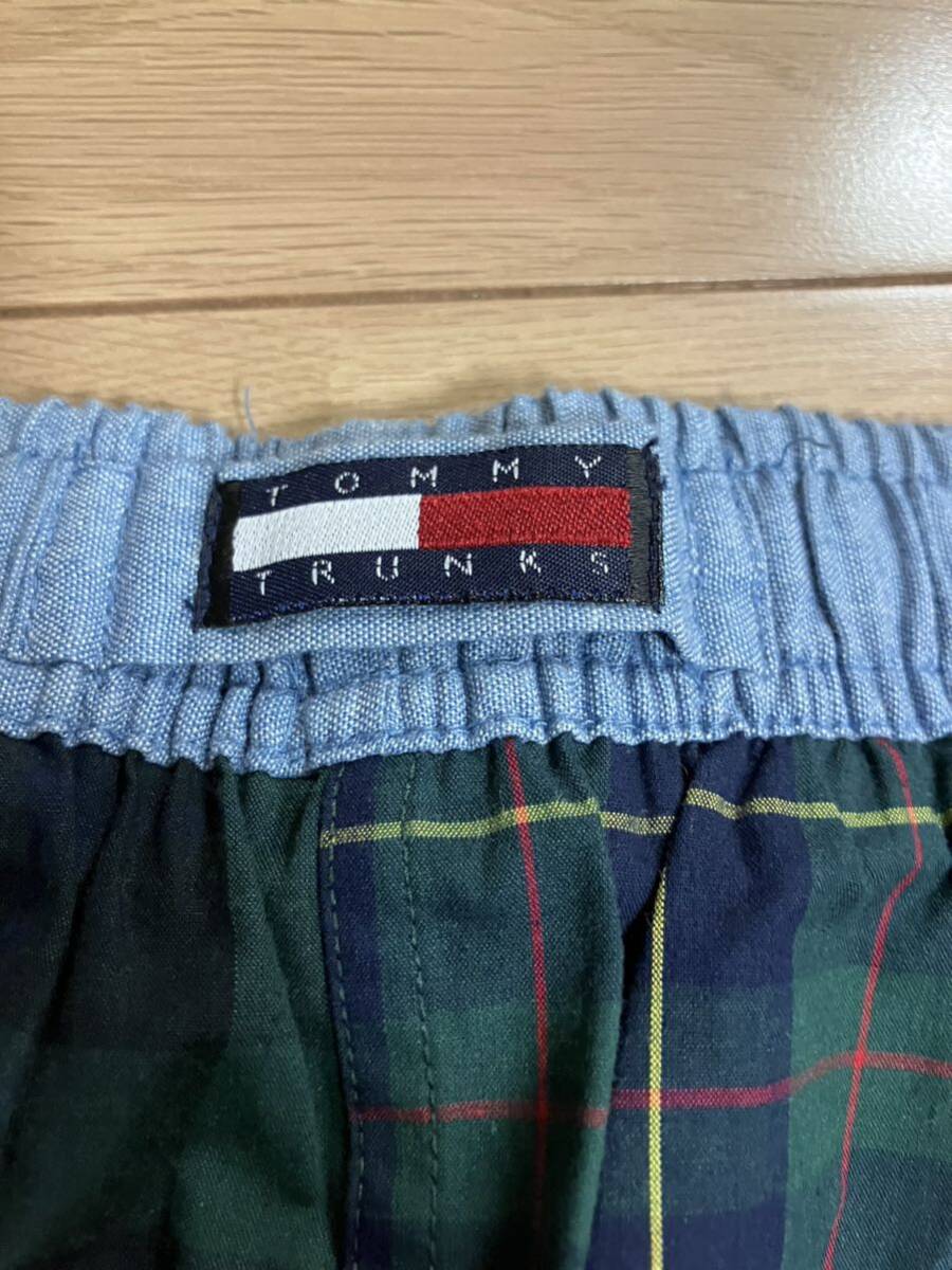 極美品　90s OLD TOMMYHILFIGER トミーヒルフィガー　オールドトミー　パッチワーク　ショーツ　trunks タータン　オンブレ　チェック_画像4