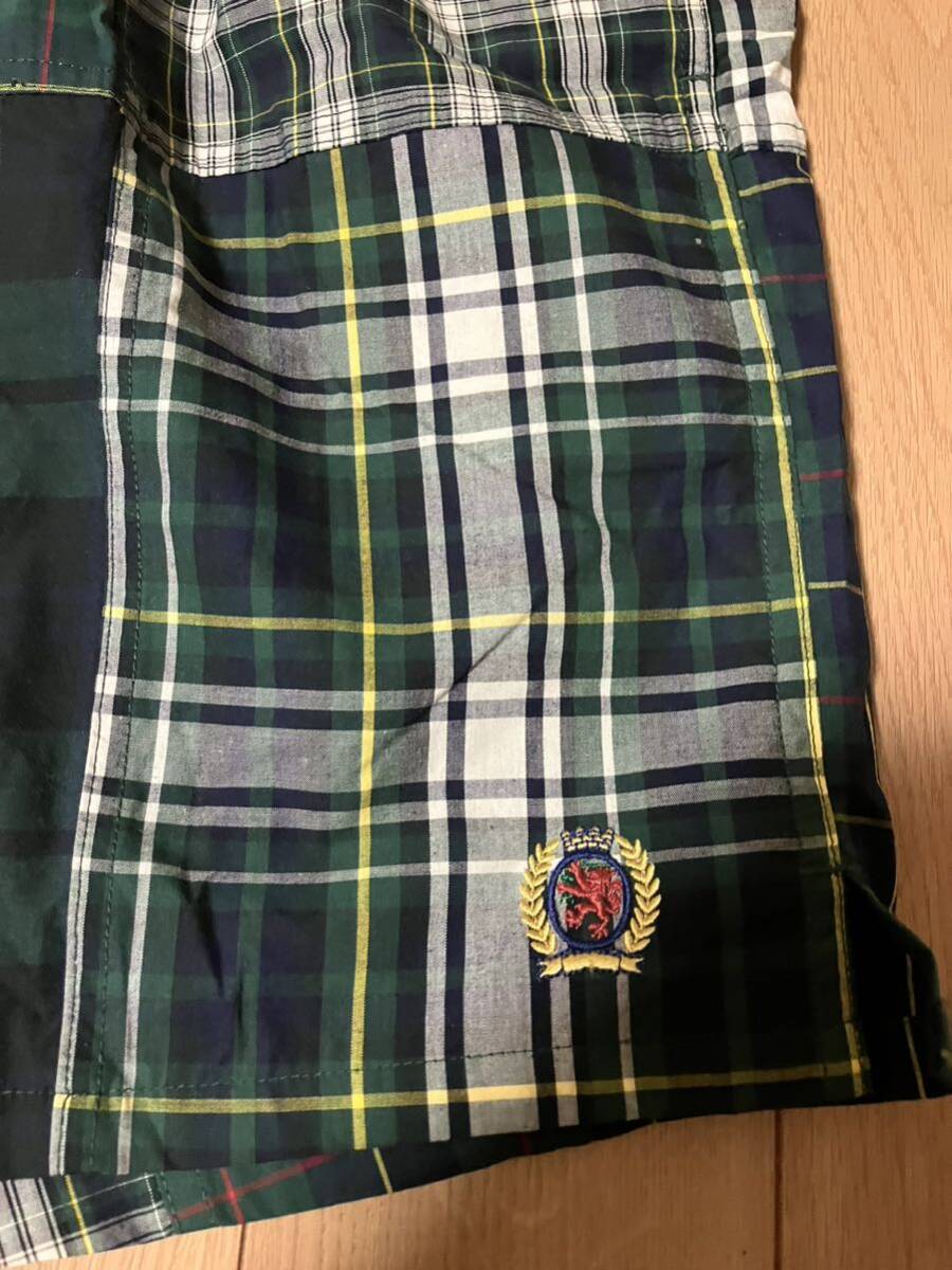 極美品　90s OLD TOMMYHILFIGER トミーヒルフィガー　オールドトミー　パッチワーク　ショーツ　trunks タータン　オンブレ　チェック_画像5