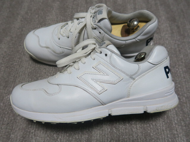 3.8万★超希少 良品 NEW BALANCE UGS1400 P × PEARLY GATES "White" 26.5cm UGS1400P パーリーゲイツ89 ゴルフシューズ_画像3