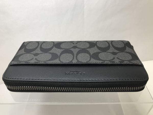 H40/COACH(コーチ) ラウンドファスナー財布 シグネチャー F58112の画像9