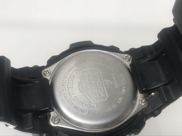 M49/CASIO G-SHOCK AWG-101 ソーラー時計 動作未確認の画像5