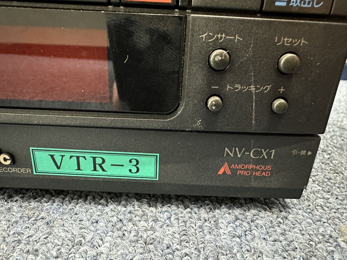 Panasonic パナソニック HQ Hi-Fi CASSETTE RECORDER カセットデッキ ビデオデッキ VHS NV-CX1 通電確認済みの画像2
