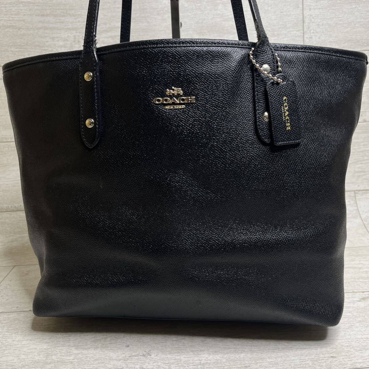 【入手困難品】10万円 コーチ COACH トートバッグ ビジネスバッグ ブリーフケース A4 2way レザー メンズ レディース ブラック黒_画像1