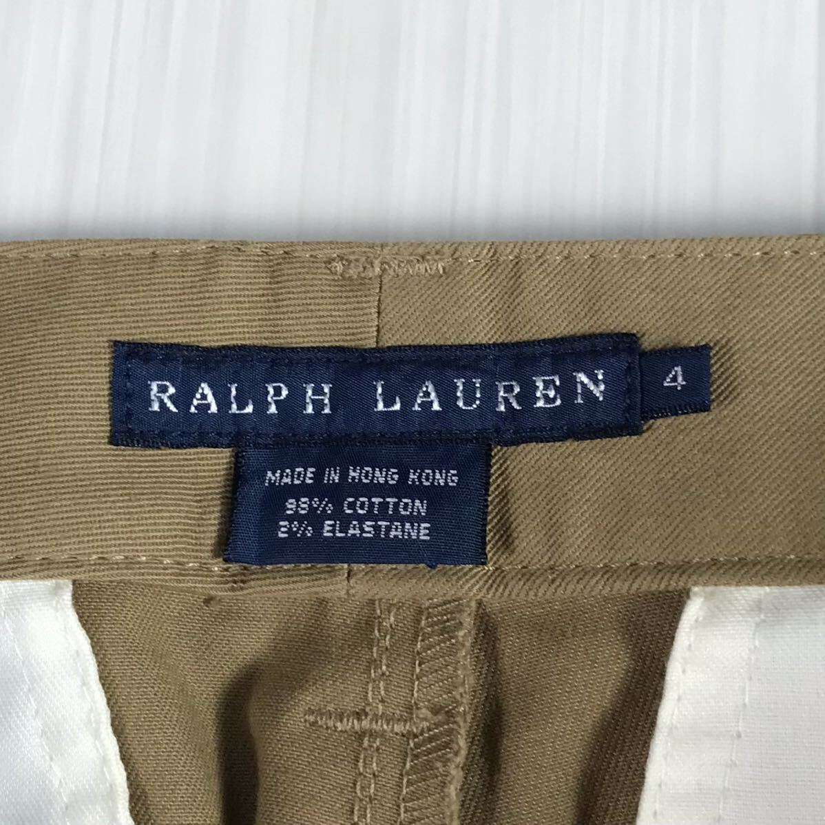 RALPH LAUREN Ralph Lauren casual pants M beige stretch material slacks 