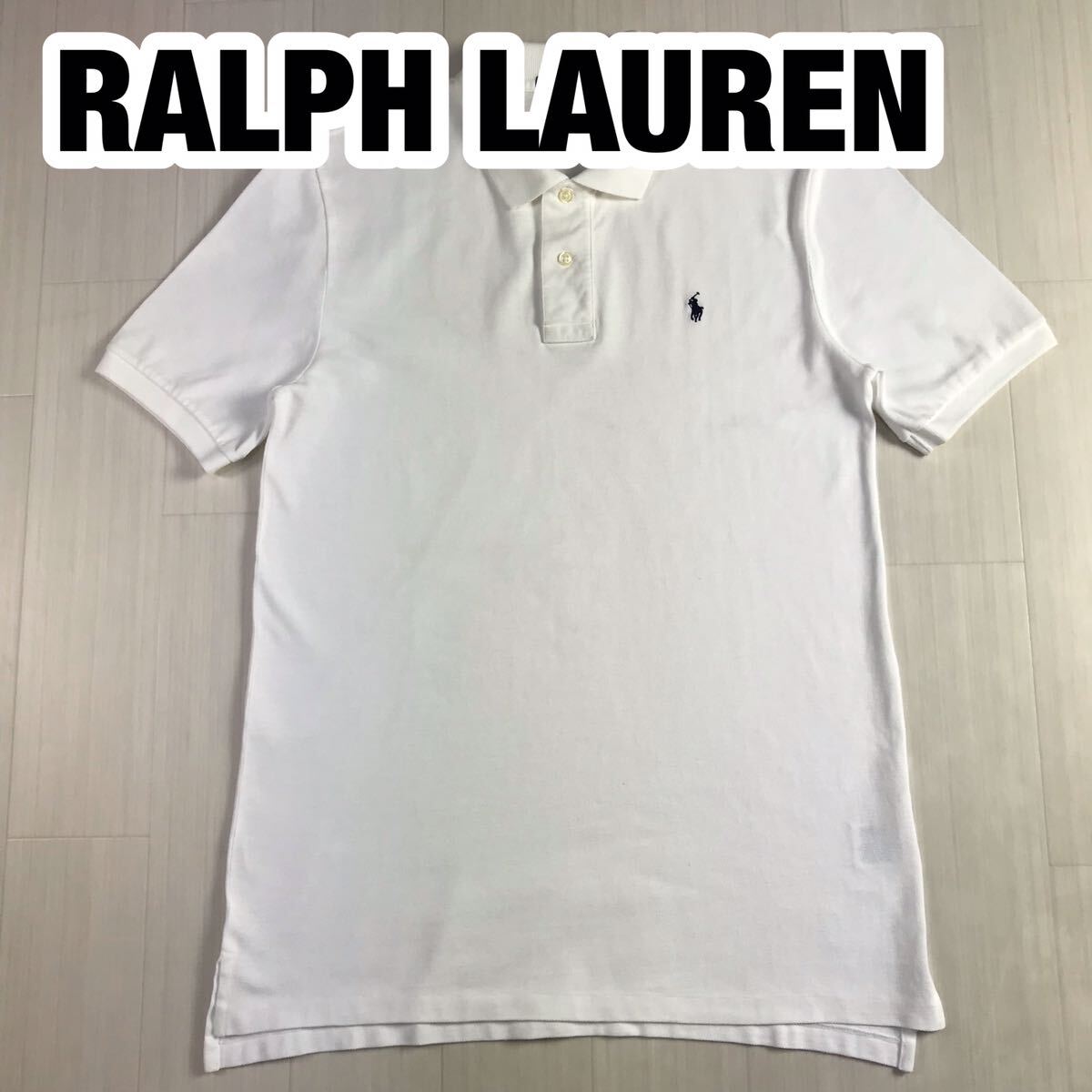POLO BY RALPH LAUREN ポロ バイ ラルフローレン XL(18-20) ホワイト ユースサイズ 刺繍ポニー_画像1