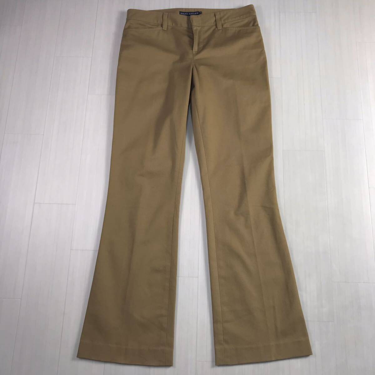 RALPH LAUREN Ralph Lauren casual pants M beige stretch material slacks 