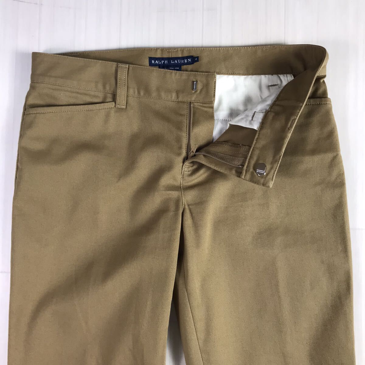 RALPH LAUREN Ralph Lauren casual pants M beige stretch material slacks 