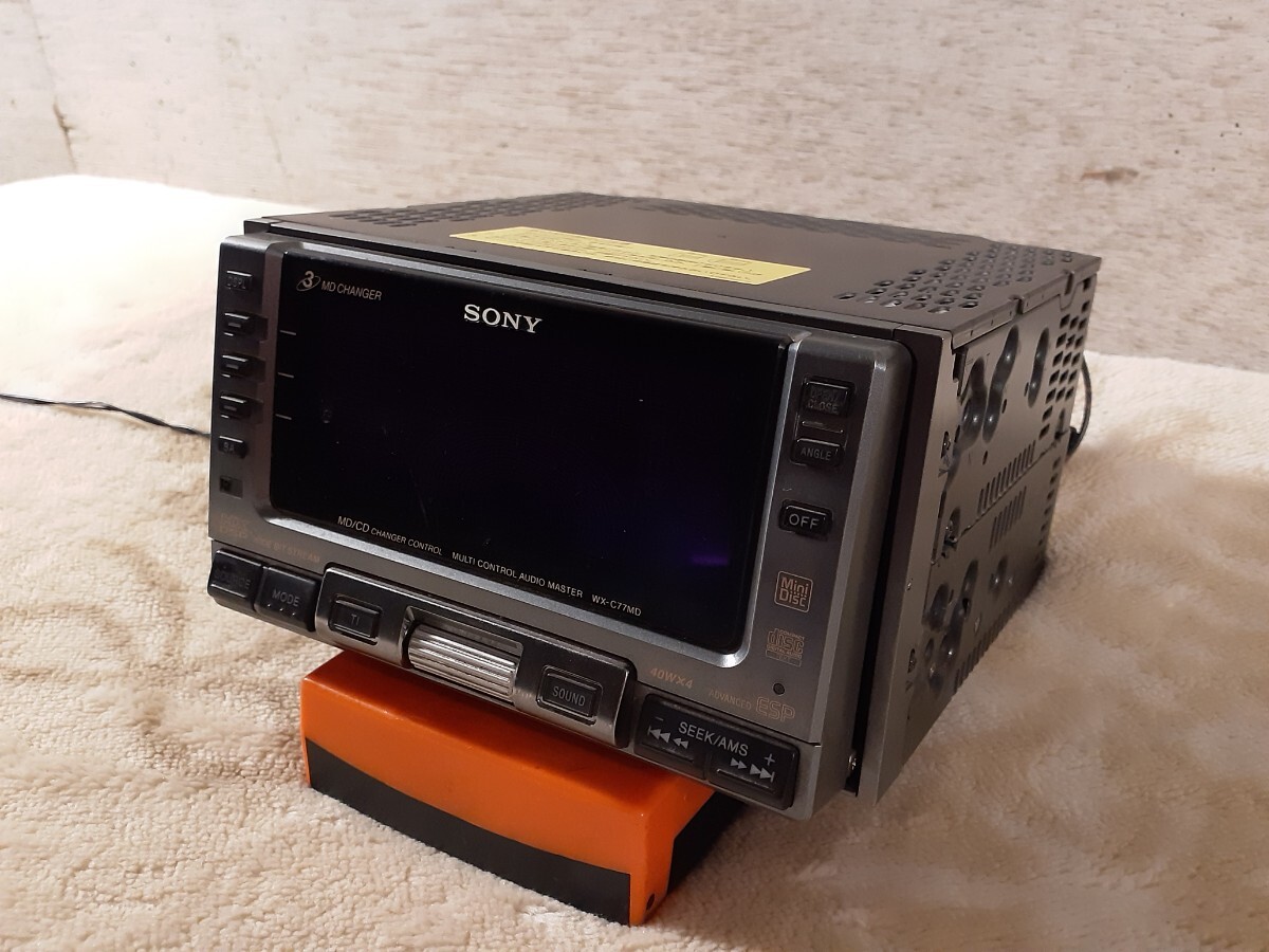 SONY ソニー MD/CD CHANGER CONTROL MULTI CONTROL AUDIO MASTER WX-C77MD DSP ESP 40W×4 日本製 本体のみ_画像3