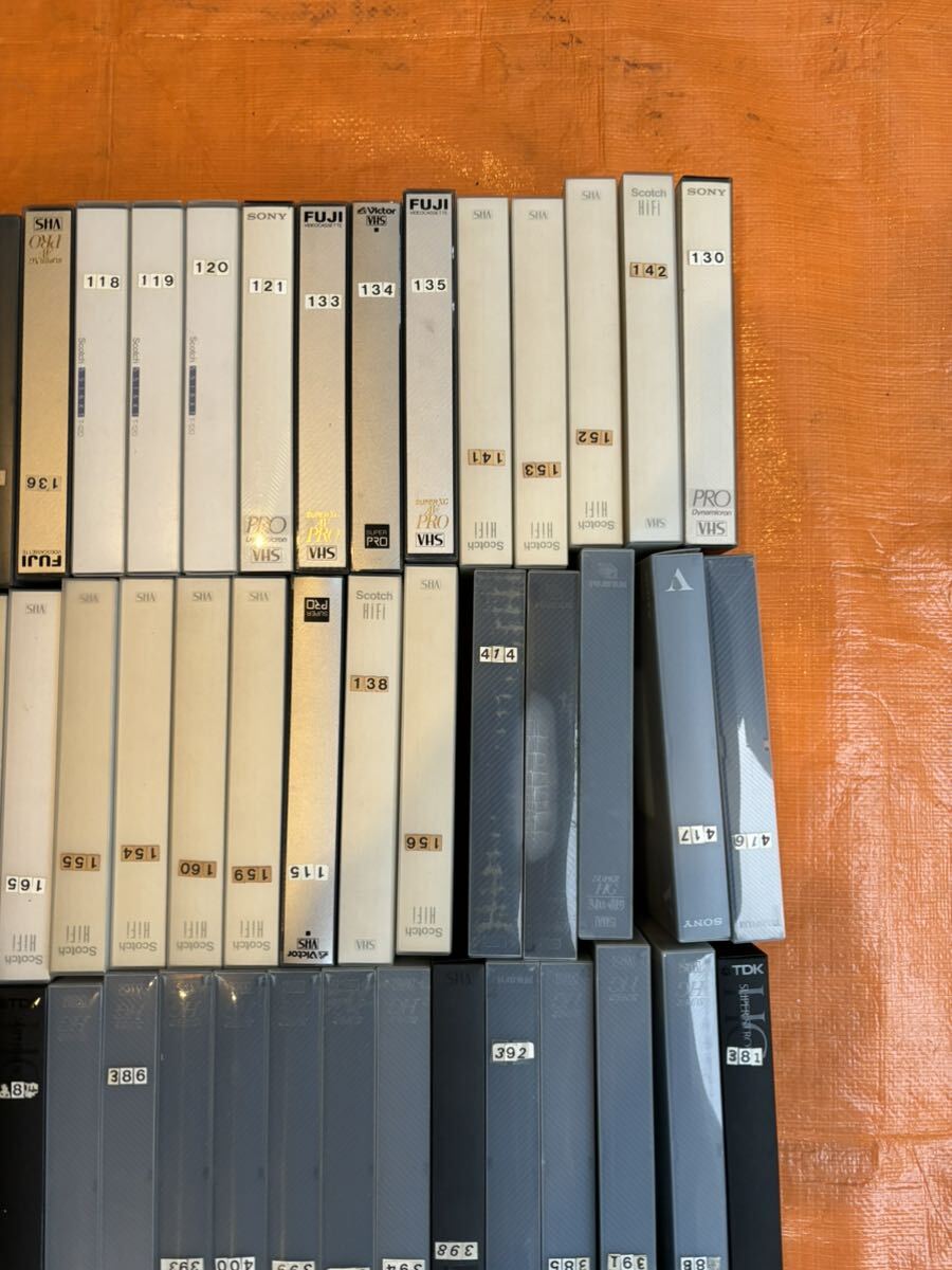 VHS 録画済みビデオテープ80本 SONY、Victor、Scotch,などの画像2