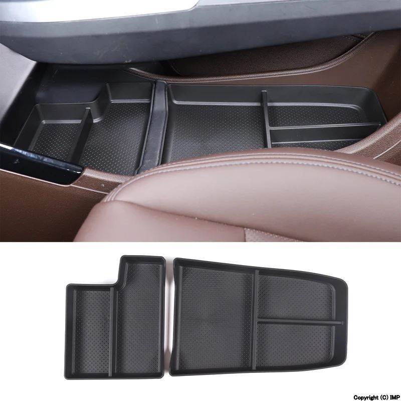 Tpe-黒中央コンパートメント収納ボックス インテリアアクセサリー bmw x1 u11 2023-2024_画像8