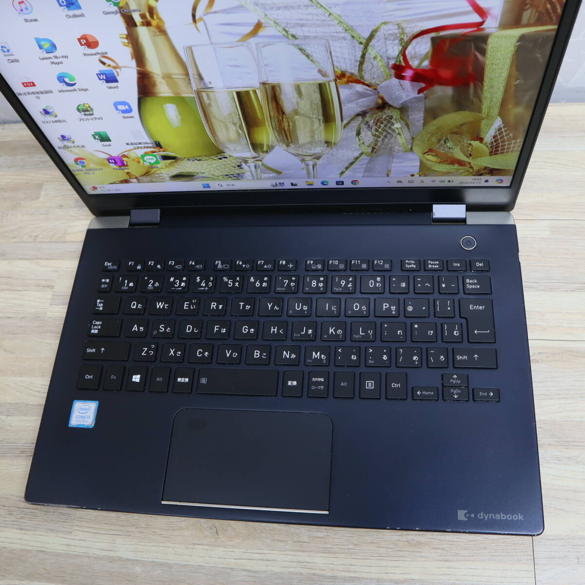 ★中古PC 高性能8世代4コアi5！M.2 NVMeSSD128GB メモリ8GB★G83/DN Core i5-8250U Webカメラ Win11 MS Office2019 Home&Business★P68956の画像4