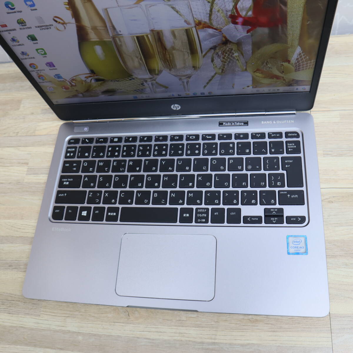 ★美品 SSD256GB メモリ8GB★ELITEBOOK FOLIO G1 Webカメラ Core m3 6Y30 Win11 MS Office2019 Home&Business 中古品 ノートPC★P69636_画像4